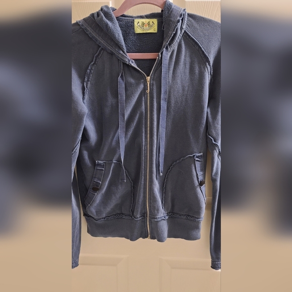 Juicy Couture Blue Zipper Jacket Size Large - Picture 2 of 3